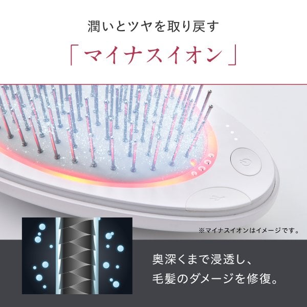 EMS Brush Air mini クッションブラシ マイクロカレント マイナス