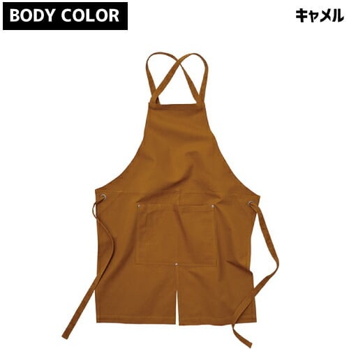 YANUK MEGA NEWBIE エプロン キャメル ペイント加工 YANUK MEGA NEWBIE