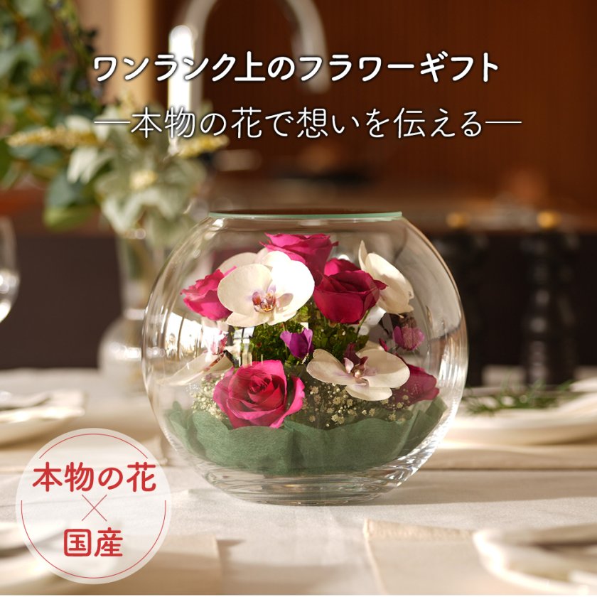 レンデフロール 日本製 ボトルフラワー ドライフラワー フラワーギフト
