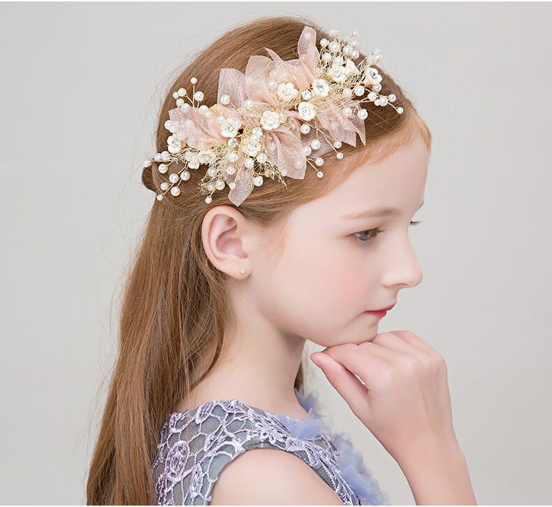 ヘアアクセサリー ピアノ 発表会 ヘッドドレス 子供 髪飾り レディース