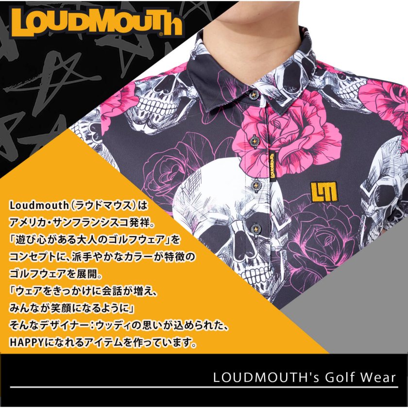 LOUDMOUTH ラウドマウス ゴルフウェア ゴルフ ポロシャツ レディース