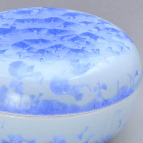 清水焼 京焼 蓋物 花結晶（青） はなけっしょう（あお） § お洒落