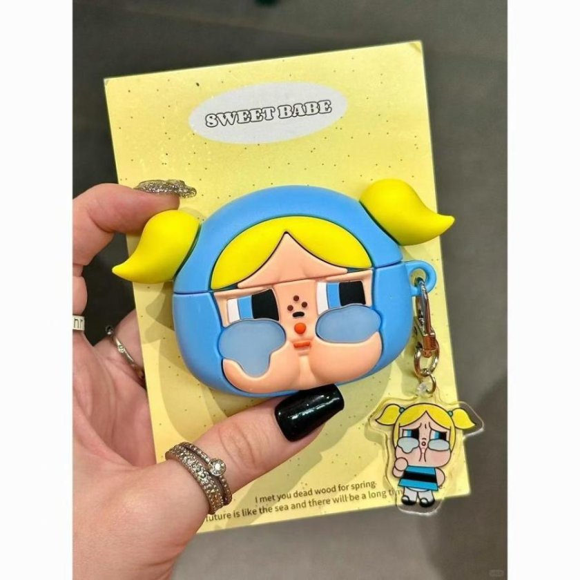 AirPods ケース パワーパフガールズ CRYBABY かわいい シリコンケース