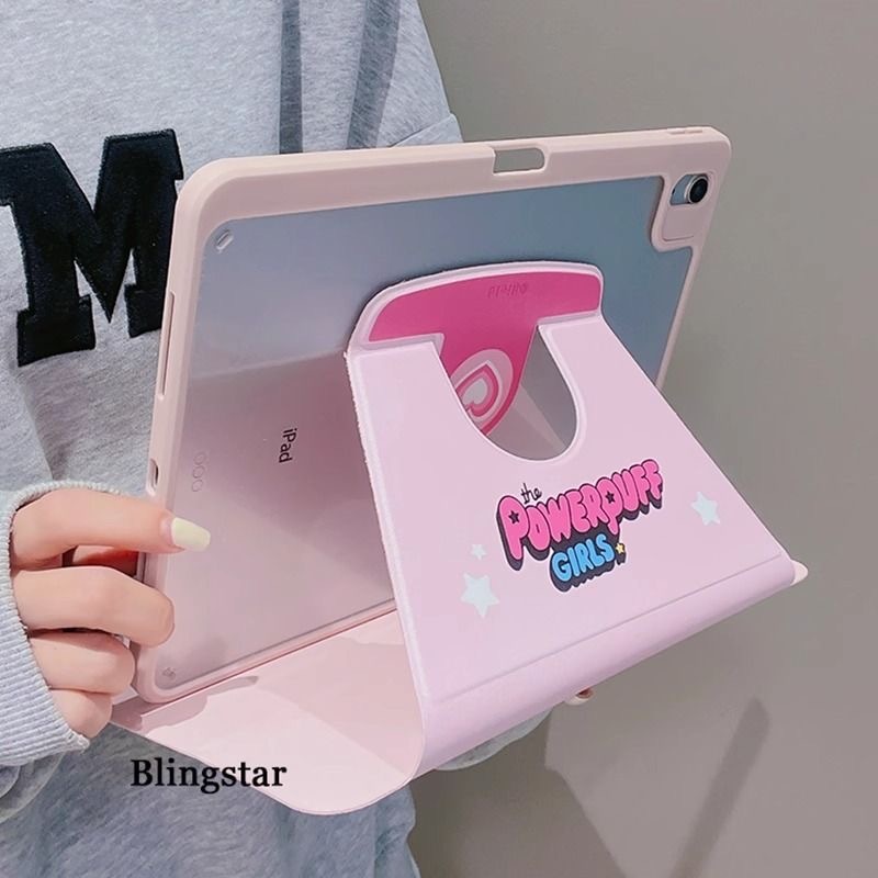 iPadケース パワーパフガールズ アイパッドカバー 手帳型 かわいい