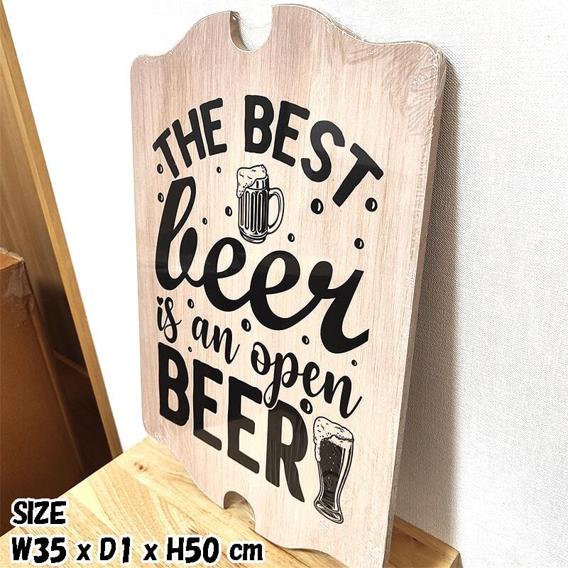 看板 木製 おしゃれ ビール ウッドボード アンティーク アメリカン THE