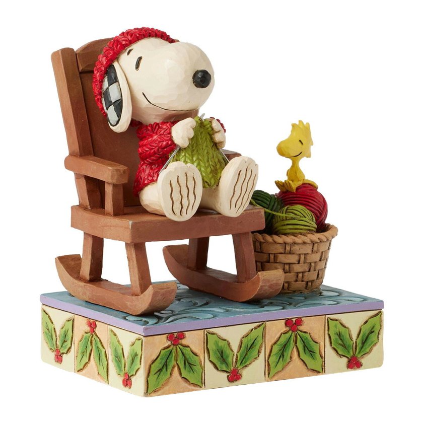 1968.SNOOPY ぬいぐるみ 専用チェア付き ジム ショア Jim Shore スヌーピー ロッキングチェア フィギュア 置物