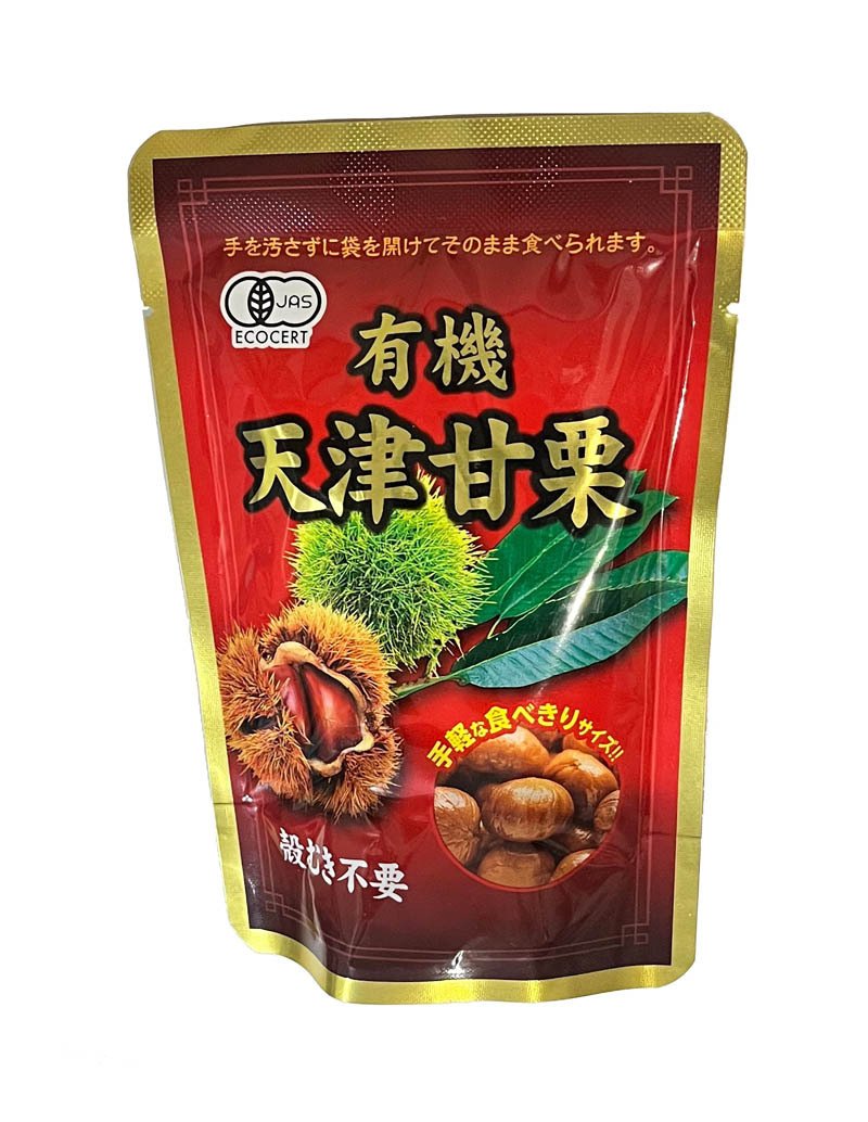 G神戸物産 有機 天津甘栗 約80g 約222kcal【4セット】【4942355230434