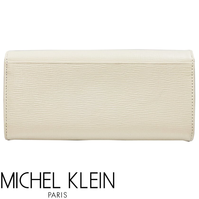 MICHEL KLEIN ミッシェルクラン 長財布 かぶせ長財布 レザー 
