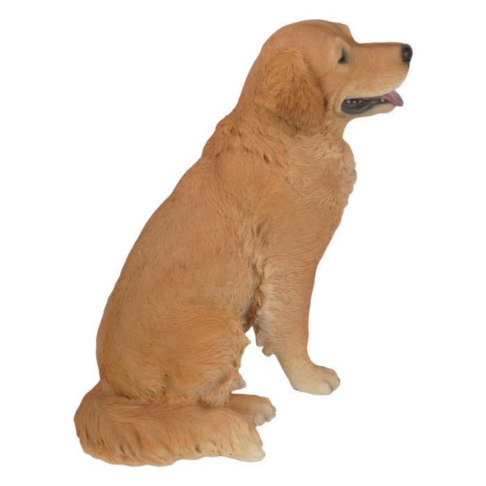 犬 置物 大きい お座りゴールデンレトリバー 特大 高さ53.5cm woobia 