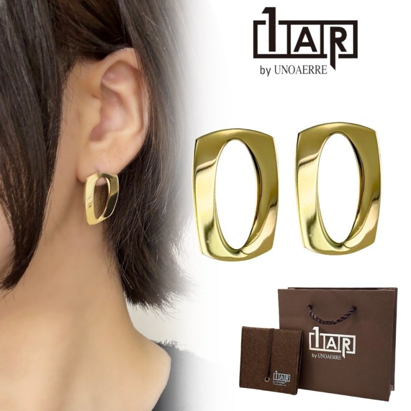 ウノアエレ　ゴールド18K　ピアス　径3cm 179000円 雑誌掲載 正規品 ショッパー付き 1AR ウノアエレ ピアス ゴールド