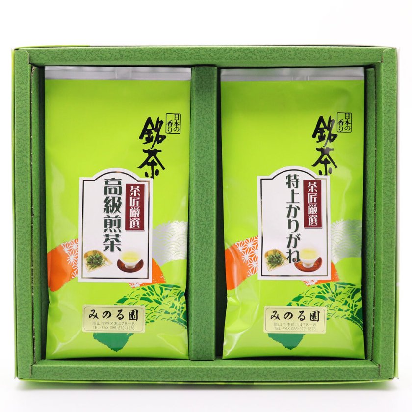 高級煎茶「竹」・特上かりがね 2本セット 各90g入り[お茶・緑茶