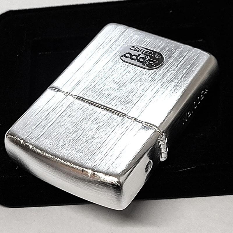 ZIPPO ライター 両面加工 アーマー ダブルストライプ 限定 ジッポ ロゴ 