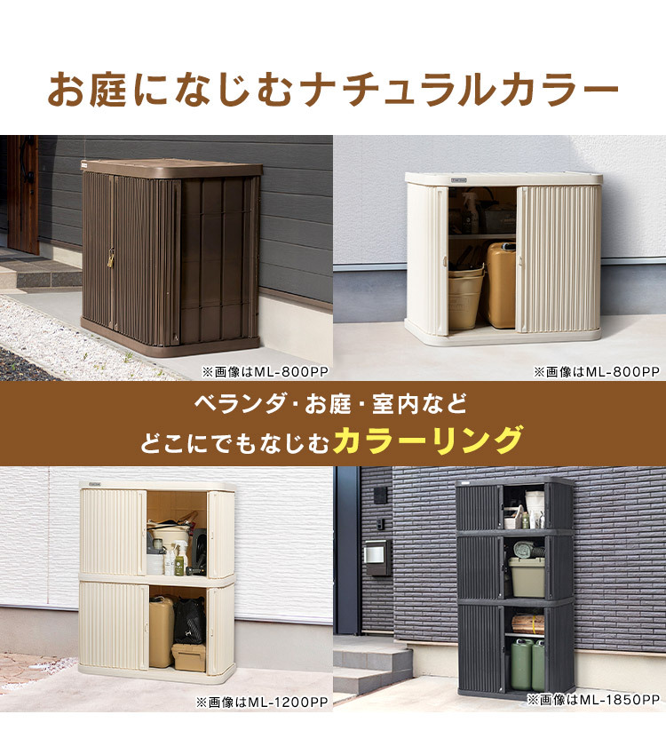 物置 屋外 小型 幅90 奥行52 高さ135 積み重ね 最大3段 耐荷重100kg