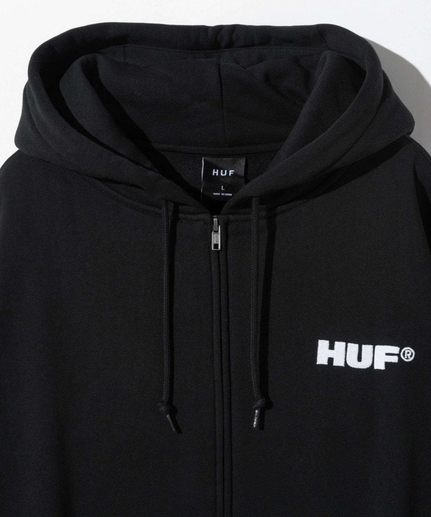 ハフ HUF ALL CAPS F/Z HOODIE オールキャップス フルジップ