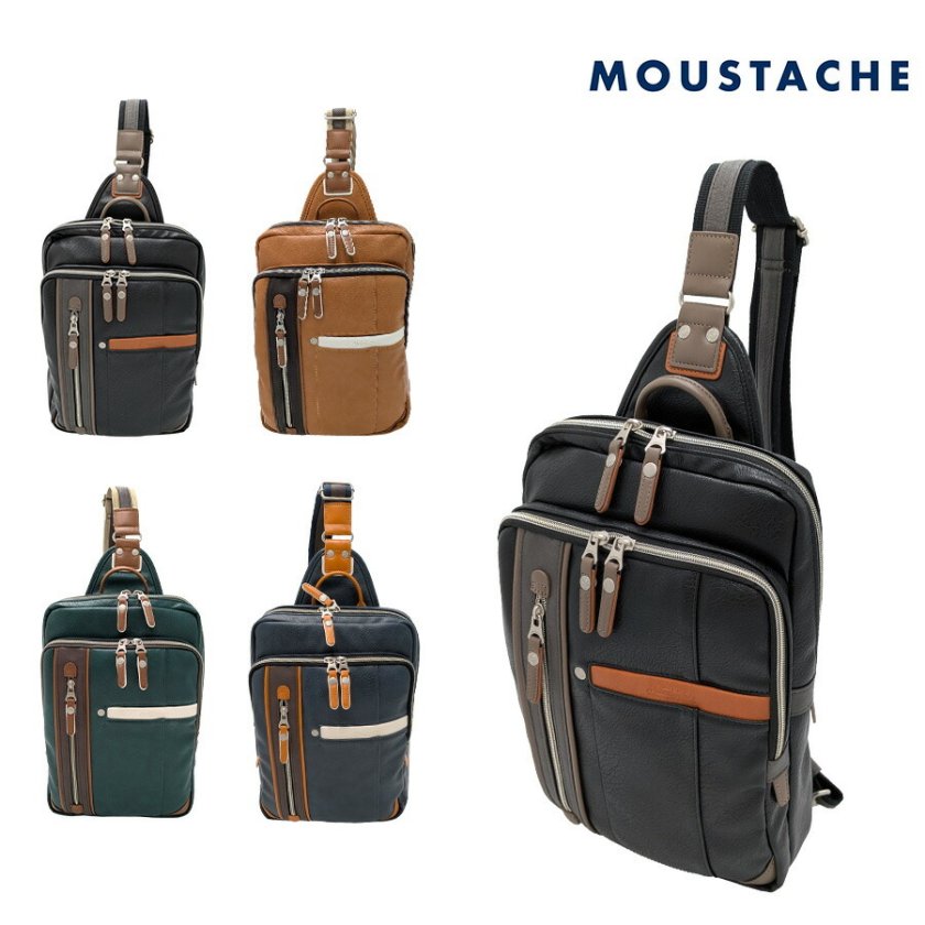 MOUSTACHE】yvq5998 ボディバッグ 斜め掛け 鞄 カバン かばん 普段使い 