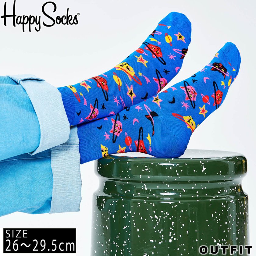 HappySocks ハッピーソックス メンズ 靴下 クルー丈 クルーソックス 総