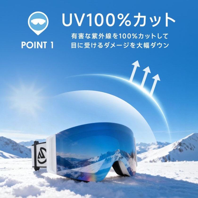 スキーゴーグル メガネ対応 曇り止め スノーゴーグル ダブルレンズ 球面 レボミラー 大人 スキー ゴーグル レディース 度付き フレームレス スノーボードゴーグル UVカット 3層スポンジ ヘルメット対応 通気 防風 防雪 防塵 耐衝撃 XJ-HX058 スキーゴーグル スノーゴーグル メガネ対応 曇り止め ダブル