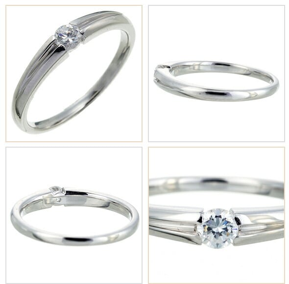 プラチナ プラチナ900 pt900 指輪 ダイヤモンド 一粒 リング 0.1ct