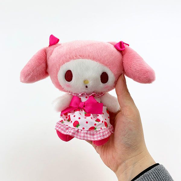 サンリオ マイメロディ いちごドレス マスコット ぬいぐるみ お願い