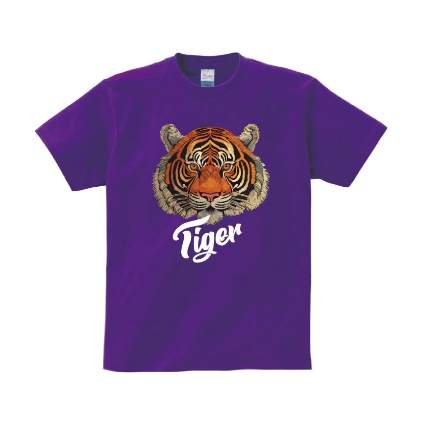 Tシャツ 半袖 】009 タイガー 虎 Tiger リアル オリジナル デザイン