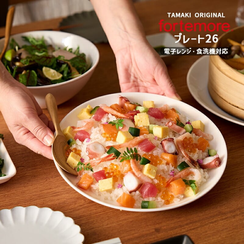 お皿 高機能食器 フォルテモア プレート 26cm｜電子レンジ オーブン 食