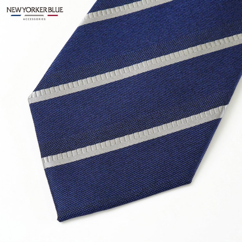 NEWYORKER BLUE（ニューヨーカーブルーネクタイ）ストライプ柄