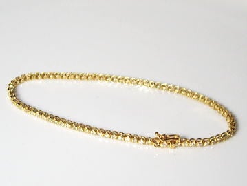 大特価】K18YG/PG/WG【1.0ct】ダイヤモンド テニスブレスレット 1