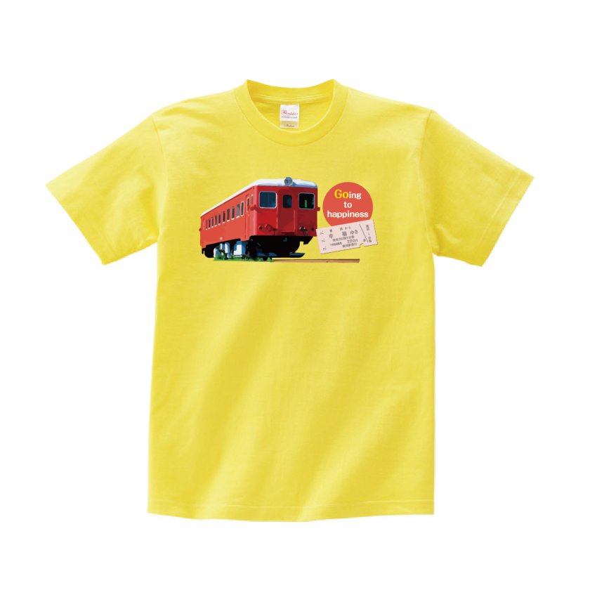 Tシャツ 半袖 】032 幸福ゆき 切符 幸福駅 愛国駅 十勝帯広 北海道 シ