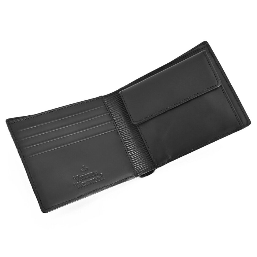 ヴィヴィアンウエストウッド 財布 二つ折り財布 黒(ブラック) Vivienne