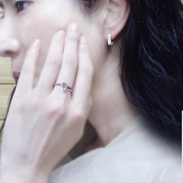 K18YG/PG/WG【0.5ct】一粒ダイヤモンドリング 指輪【6本爪】 ［SI