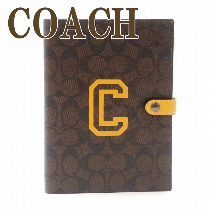 COACH　コーチ　ノートカバー ノートブック　チョーク新品 コーチ COACH ブックカバー ノートカバー メンズ ノートブック ノート