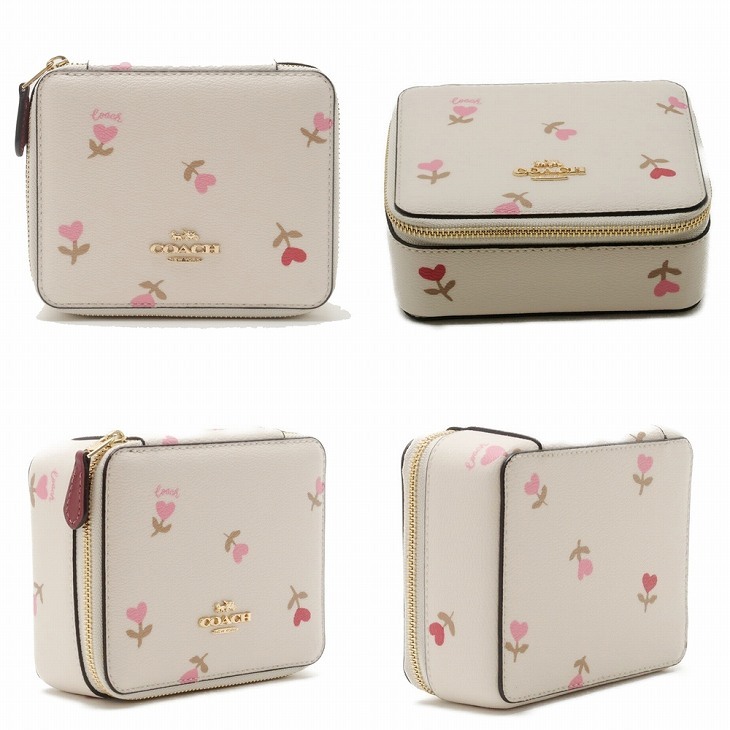 コーチ COACH ジュエリーボックス レディース ポーチ ケース ハート 花