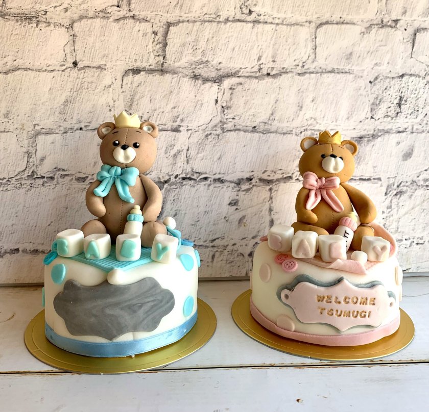 ウエルカムくまさんシュガークラフトケーキ（鑑賞用） - 【フリアン