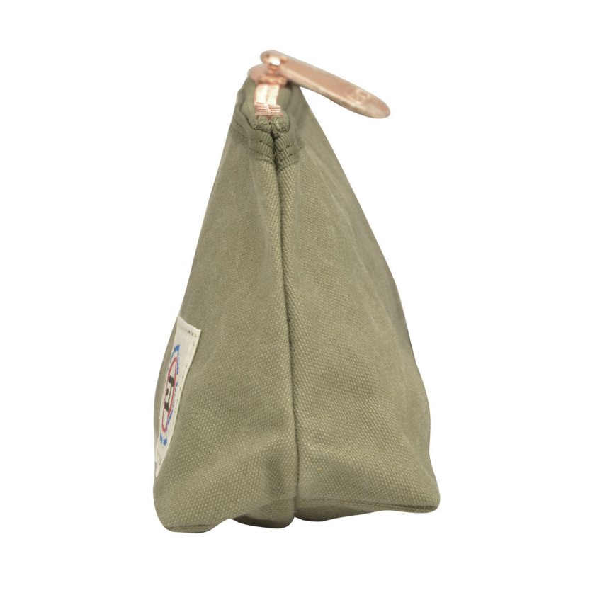 エドハンプ 江戸帆布 ポーチ ペンポーチ 化粧ポーチ 粋和 EH-009 KHAKI 値下げ( ¨̮ )⚐⚑゛ポーチ♡カーキ