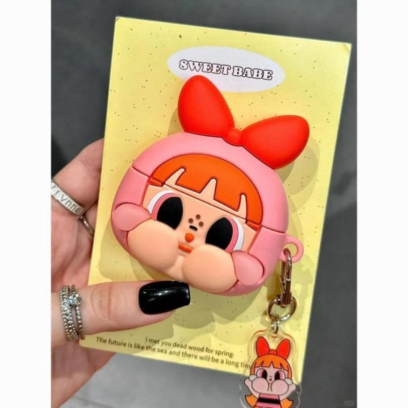 AirPods ケース パワーパフガールズ CRYBABY かわいい シリコンケース