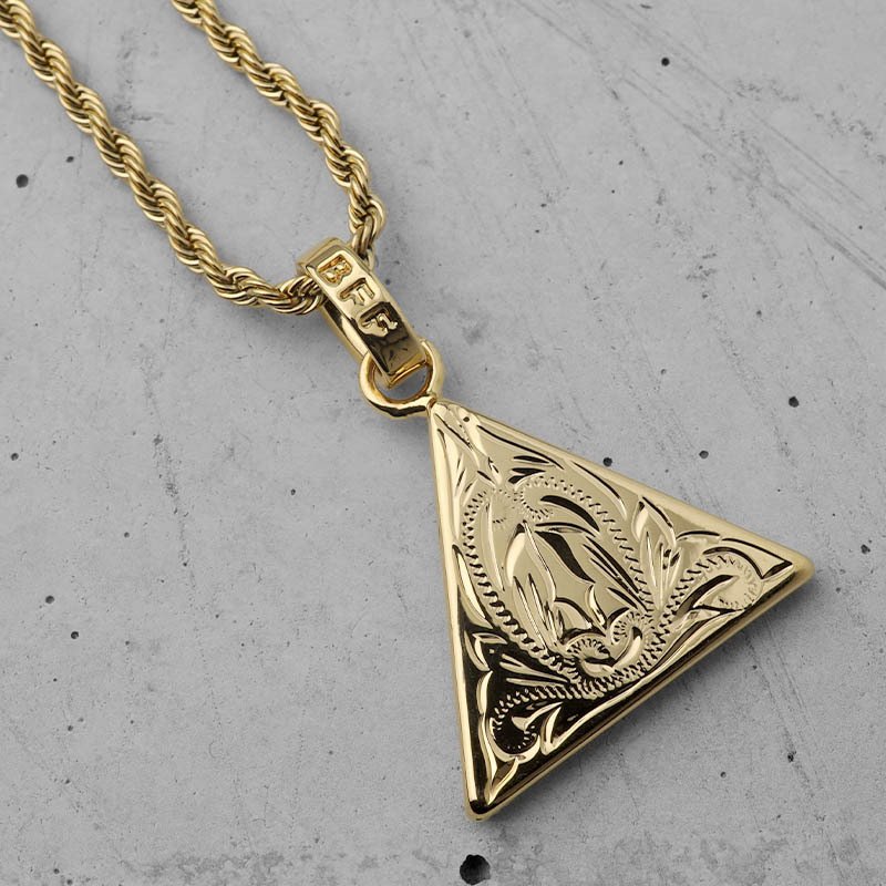 BFF ブランド トライアングルネックレス ゴールド 18K GP gold 金色