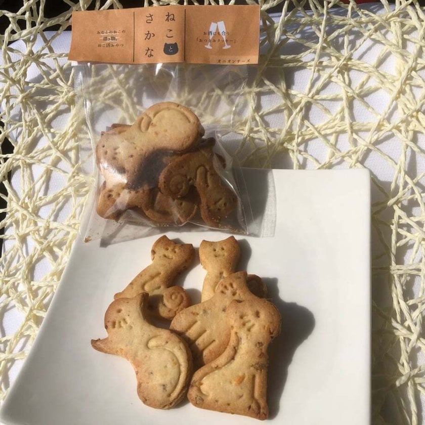 お酒に合わせるおつまみクッキー】ねことさかな4種セット(アンチョビ