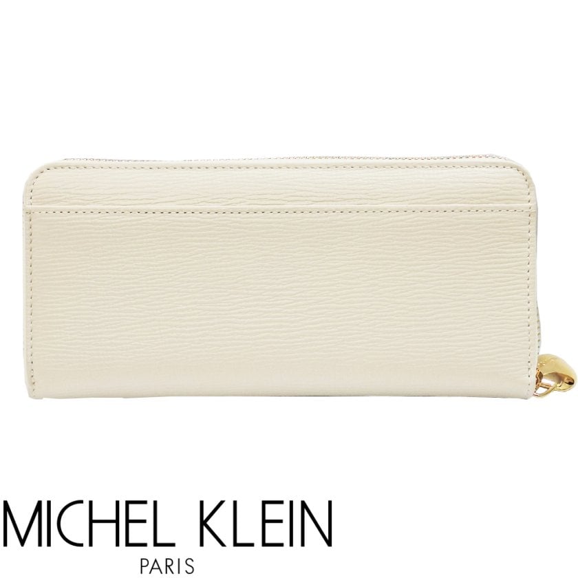 MICHEL KLEIN ミッシェルクラン 長財布 ラウンドファスナー レザー 