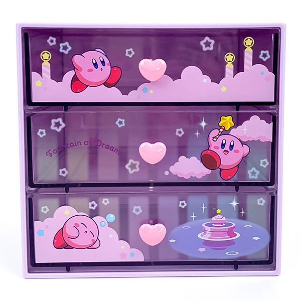 [大特価]フロントカーブチェスト カービィー3段 星のカービィ 3段チェスト 夢の泉 インテリア 収納 小物入れ