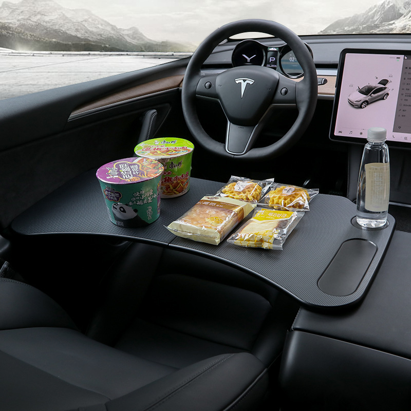 TESLA 車用 ハンドル用 テーブル 車載 ハンドルデスク 簡易テーブル 