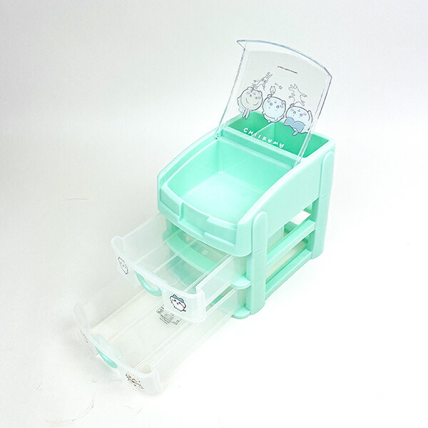 ちいかわ ミニチェスト デスク用品 ハチワレ うさぎ ラッコ グリーン