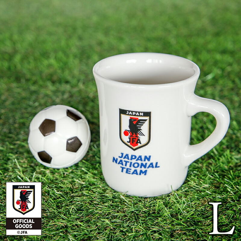 給食袋コップ入れ２枚セット   サッカーボール柄× JFAオフィシャルグッズ 日本代表 TAMAKI コージー マグカップ Lサイズ