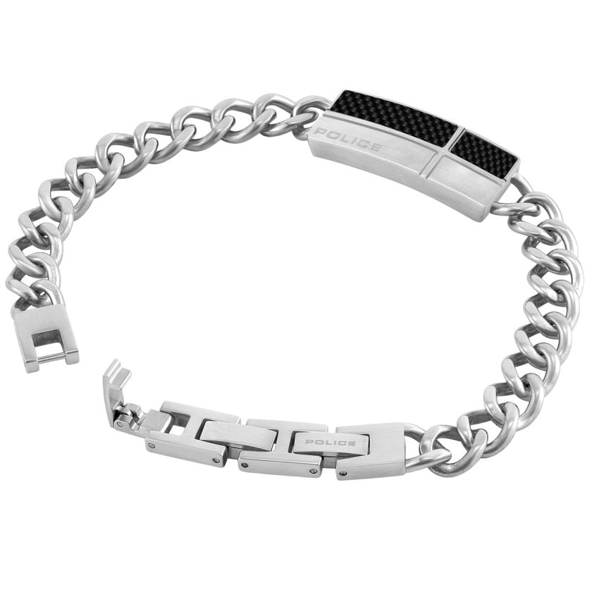 ポリス ブレスレット ステンレス ブレス ブランド メンズ シルバー 