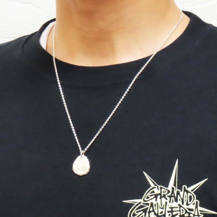 太陽ネックレス シルバー925 × K18YG 【刻印無料】 太陽 サン 