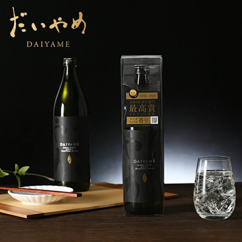 送料無料 だいやめ DAIYAME 900ml 本格芋焼酎 クリアケース入り 単品