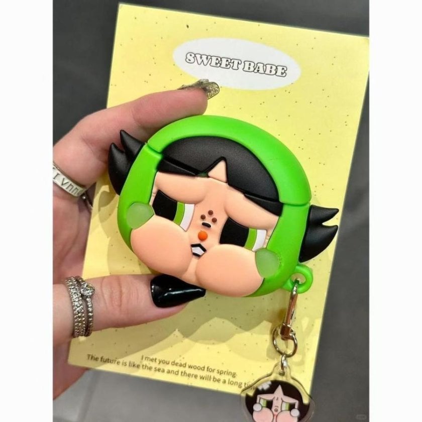 AirPods ケース パワーパフガールズ CRYBABY かわいい シリコンケース