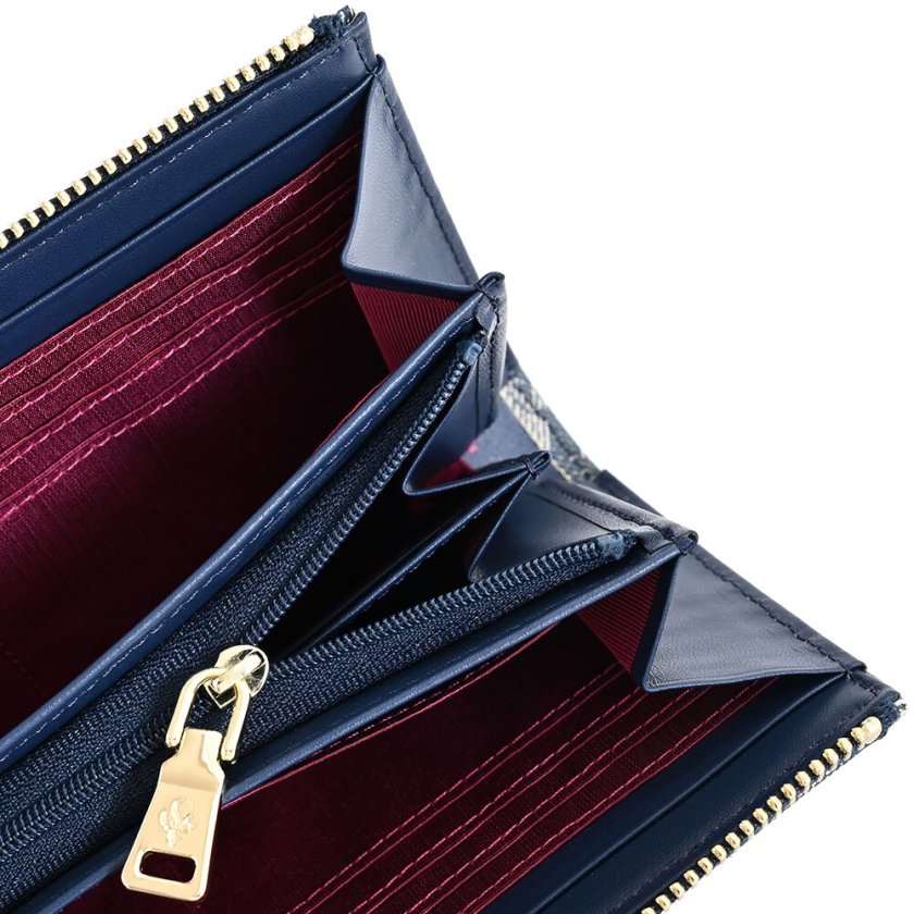 パトリックコックス 財布 長財布 L字ファスナー 紺(ネイビー) PATRICK 