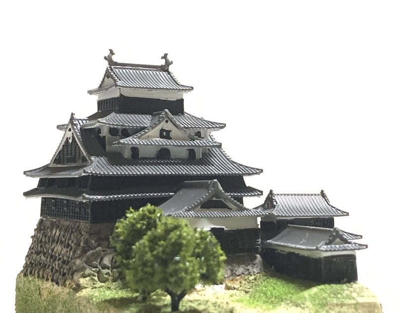 日本の城064 松江城 国宝・島根県 城コレ ケース付き お城のジオラマ