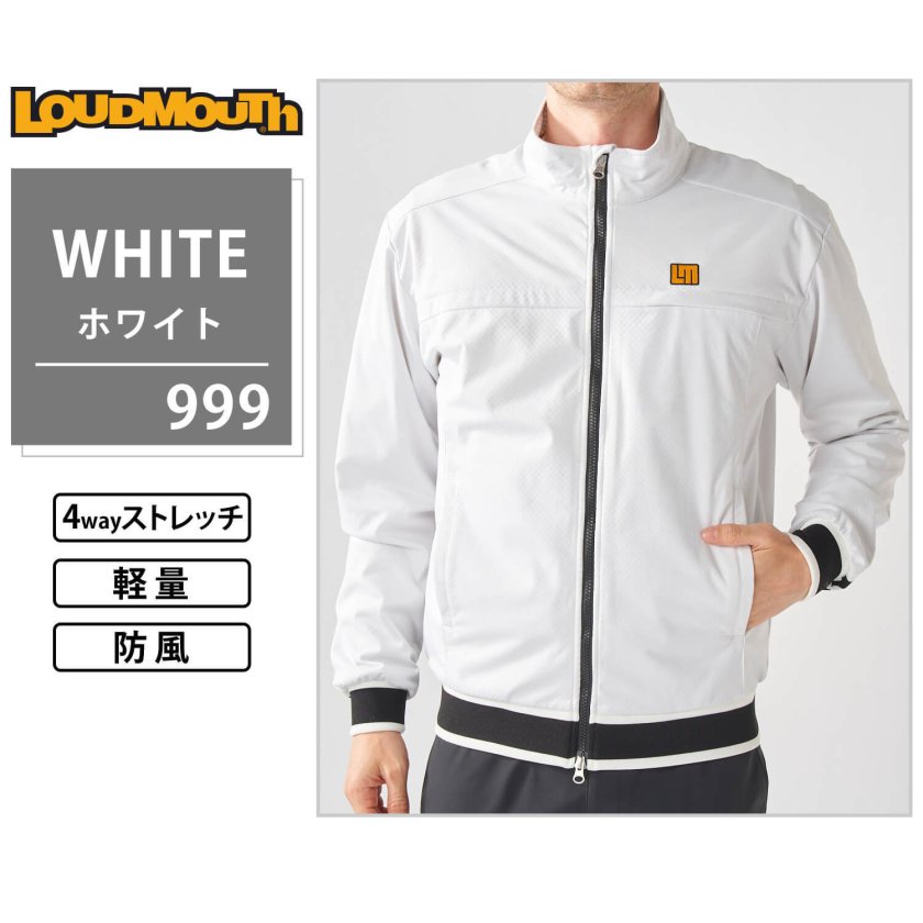 新品未使用タグ付　ゴルフウェア【loudmouth】4WAYストレッチブルゾンM ラウドマウス ゴルフウェア ブルゾン 長袖 メンズ 秋冬 スポーツ