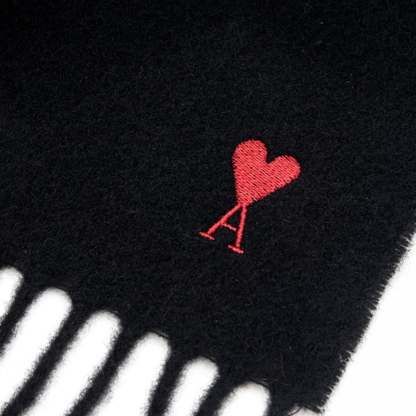 AMI PARIS アミパリス AMI DE COEUR ロゴ ハート マフラー アミパリス AMI PARIS マフラー メンズ レディース AMI DE COEUR